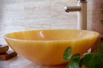 How to install the marble wash basin?