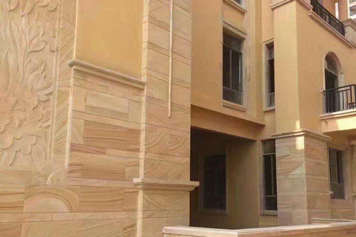 1-21032509231OU 砂岩石材若何使用在构筑装建